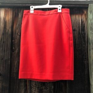 Trina Turk Red Pencil Skirt